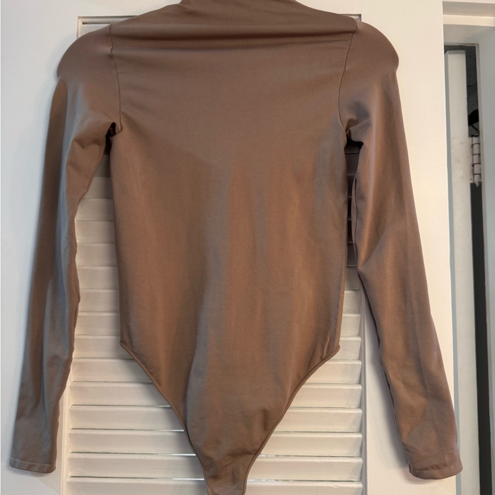 Long Sleeve Brown Bodysuit